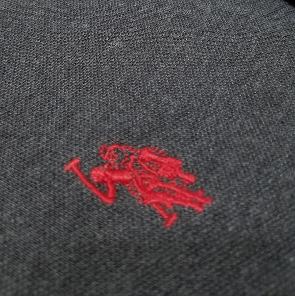 U.S Polo ASSN Charcoal Grey Polo Medium - Picture 3 of 3